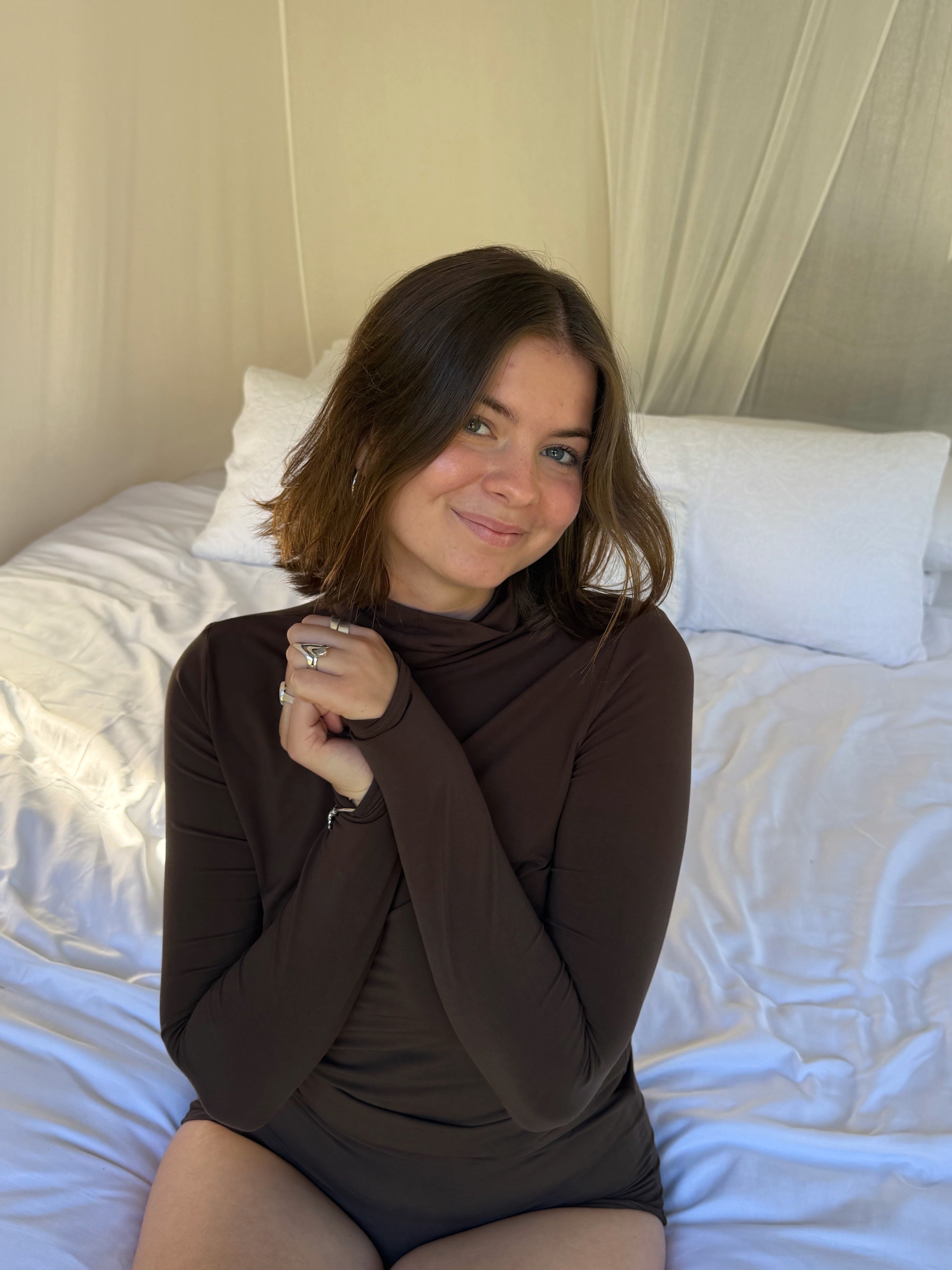 Bamboo Skivvy Turtleneck - Cocoa