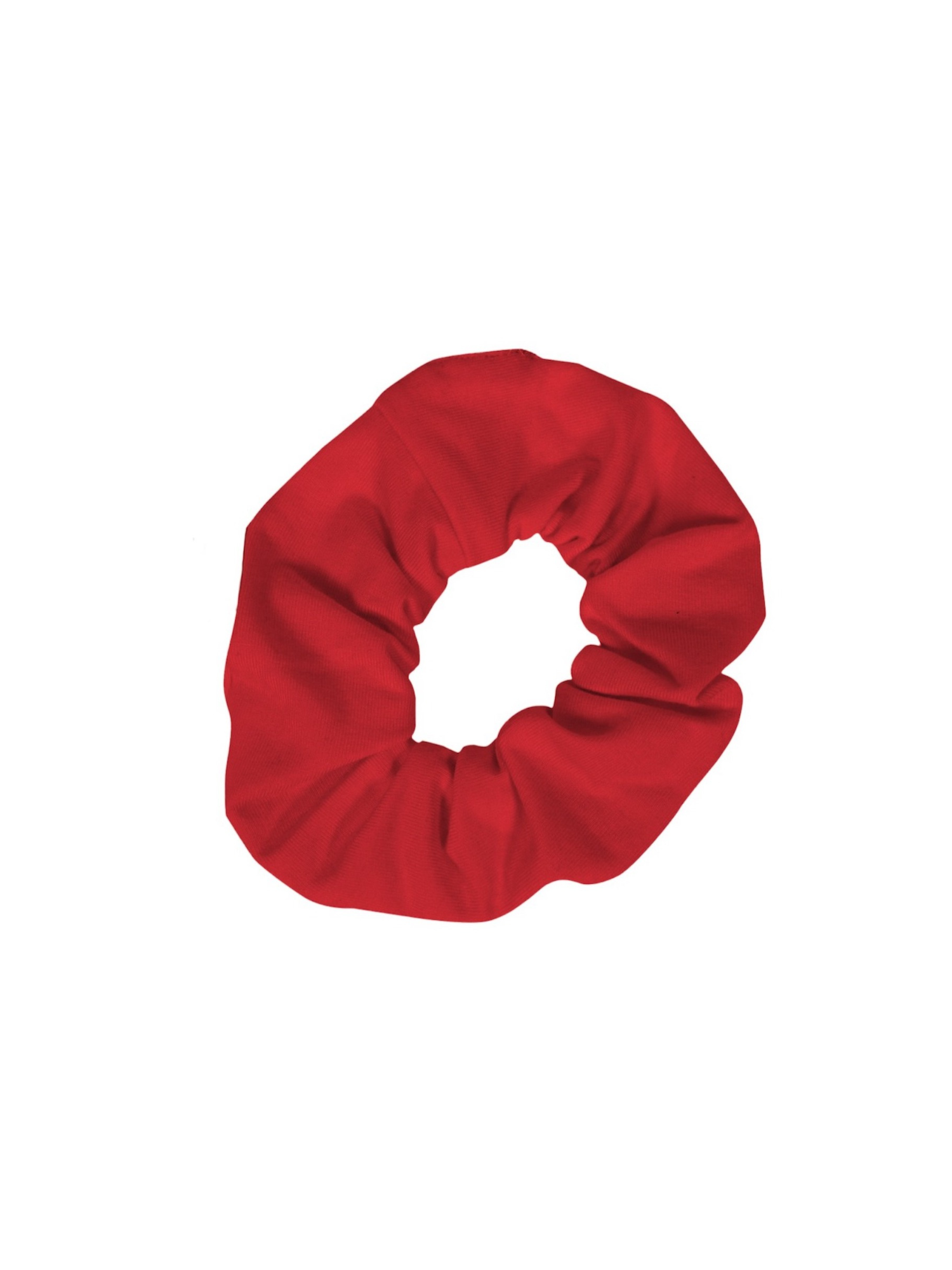 red Bamboo hair tie scrunchie
