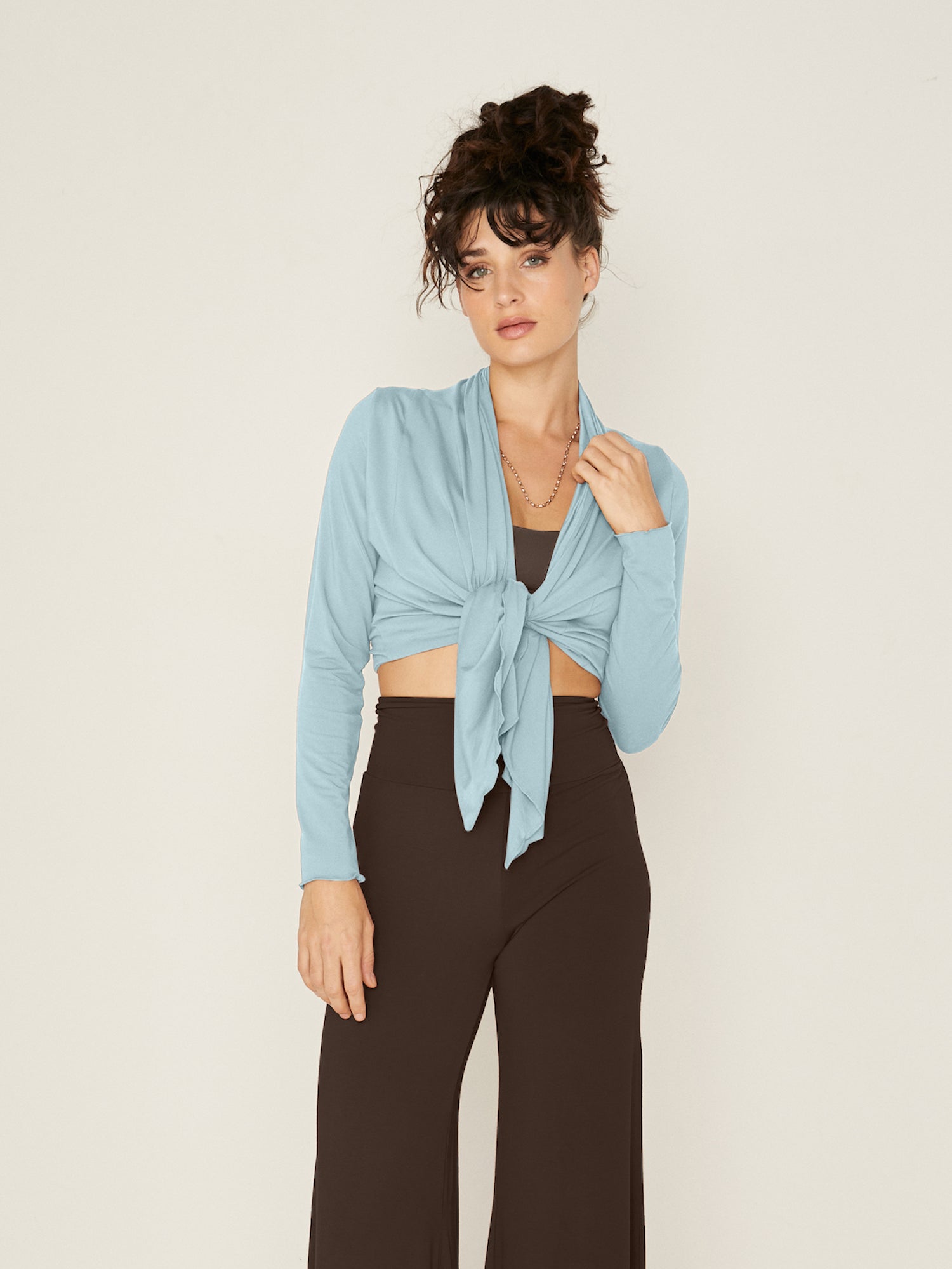 Bamboo Mid Cardigan - Topaz