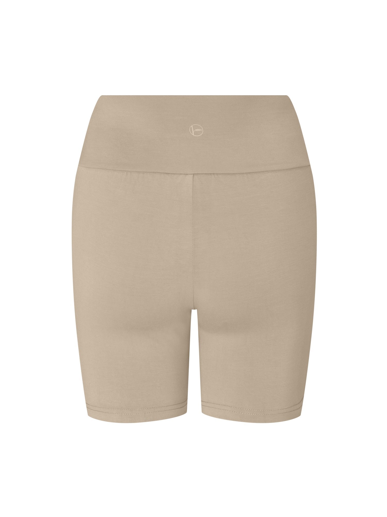 Beige shorts on a white background