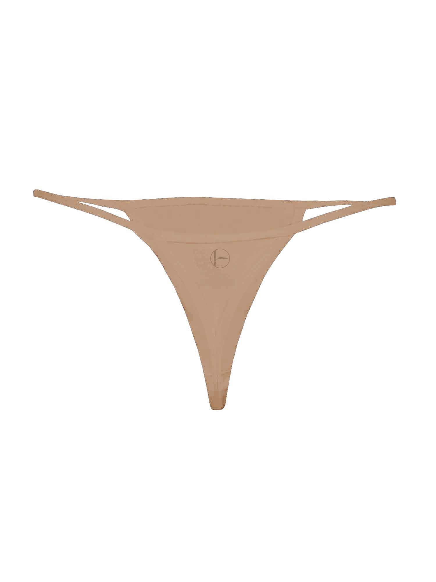 Caramel barely there, string style g-string, women's bamboo underwear