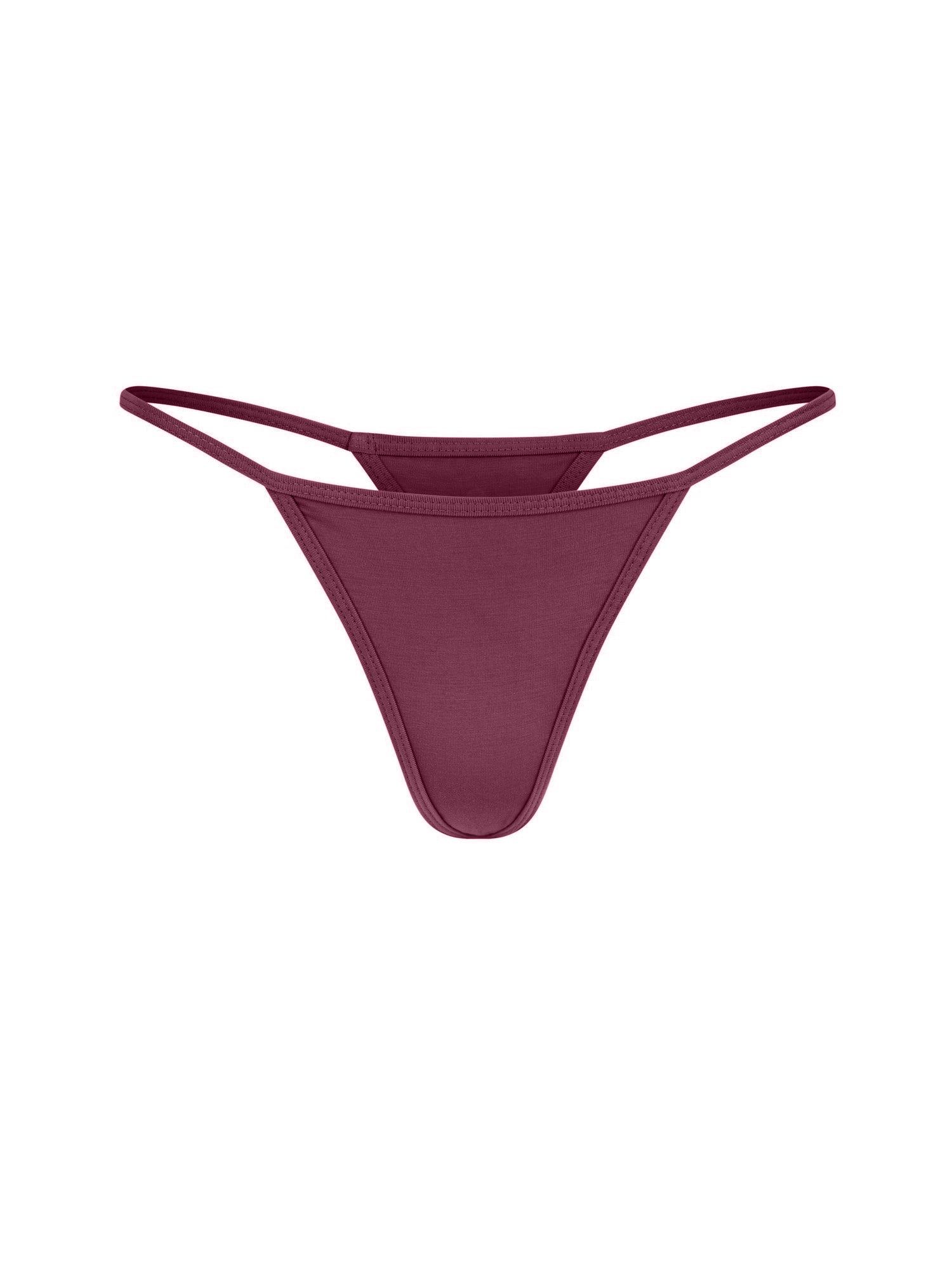Bamboo G-String - Aubergine