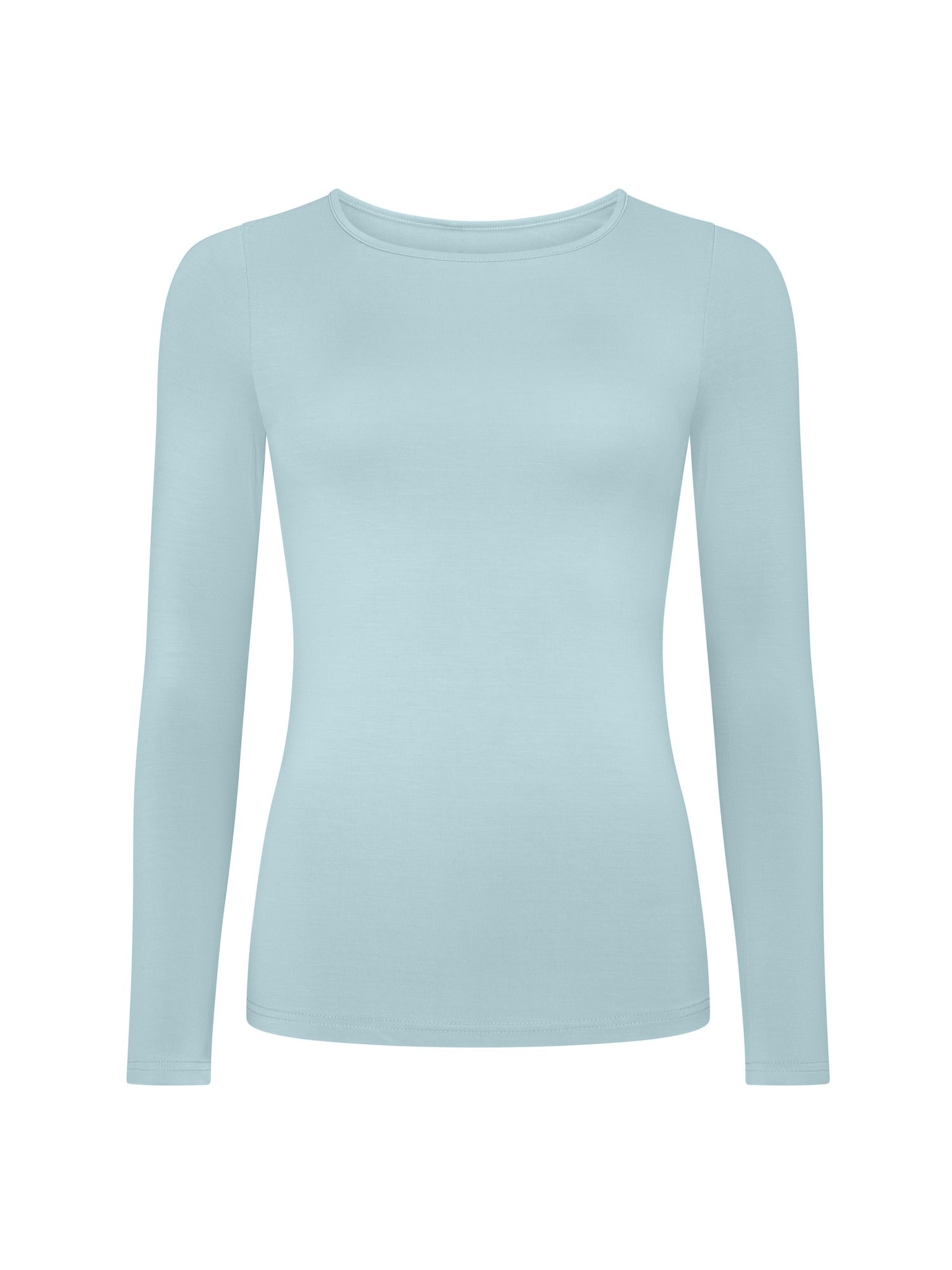 Bamboo Crew Neck Long Sleeve Tee 2.0 - Topaz