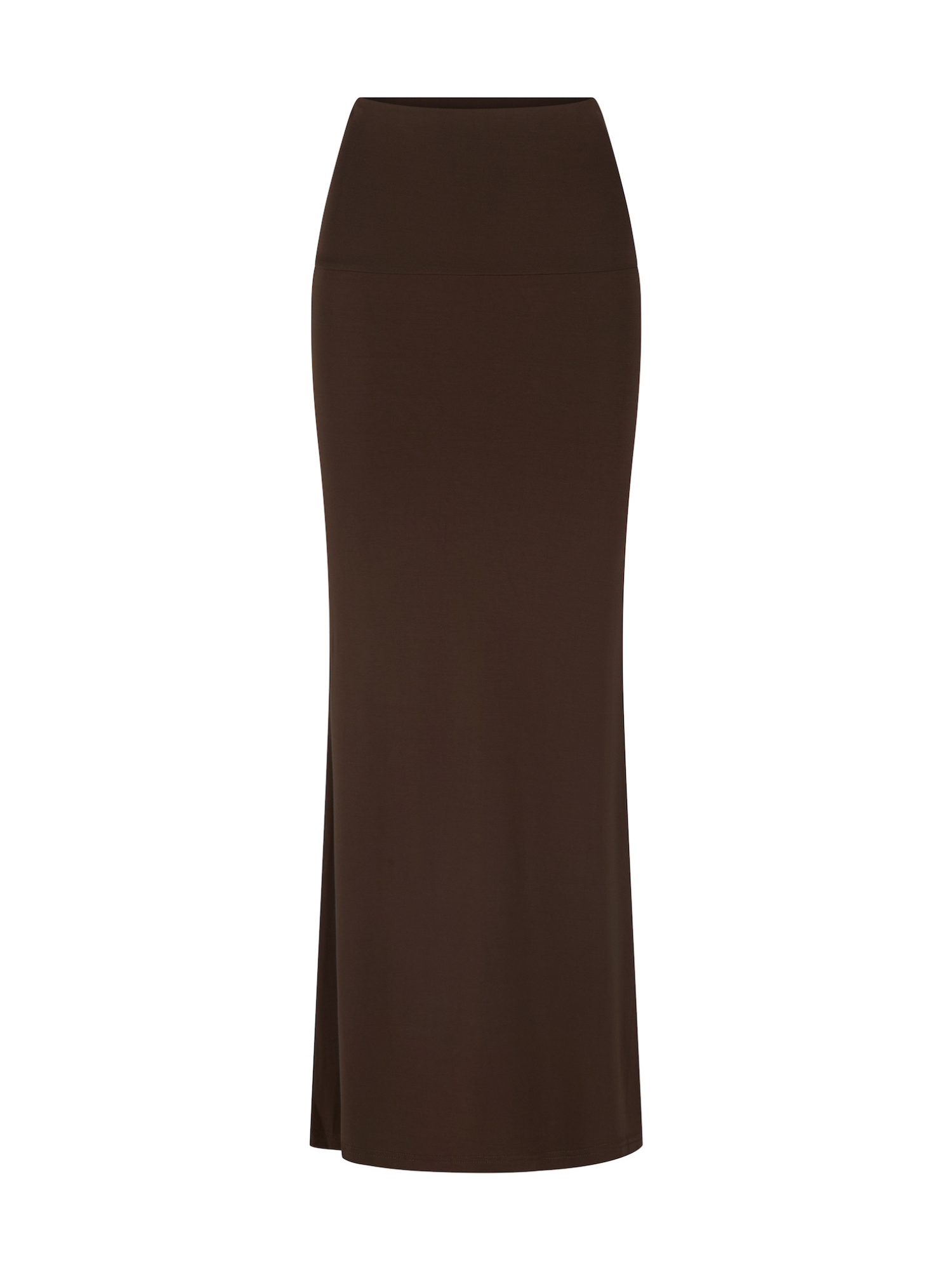 Cocoa brown bamboo maxi tube pencil skirt, bamboo womens clothing