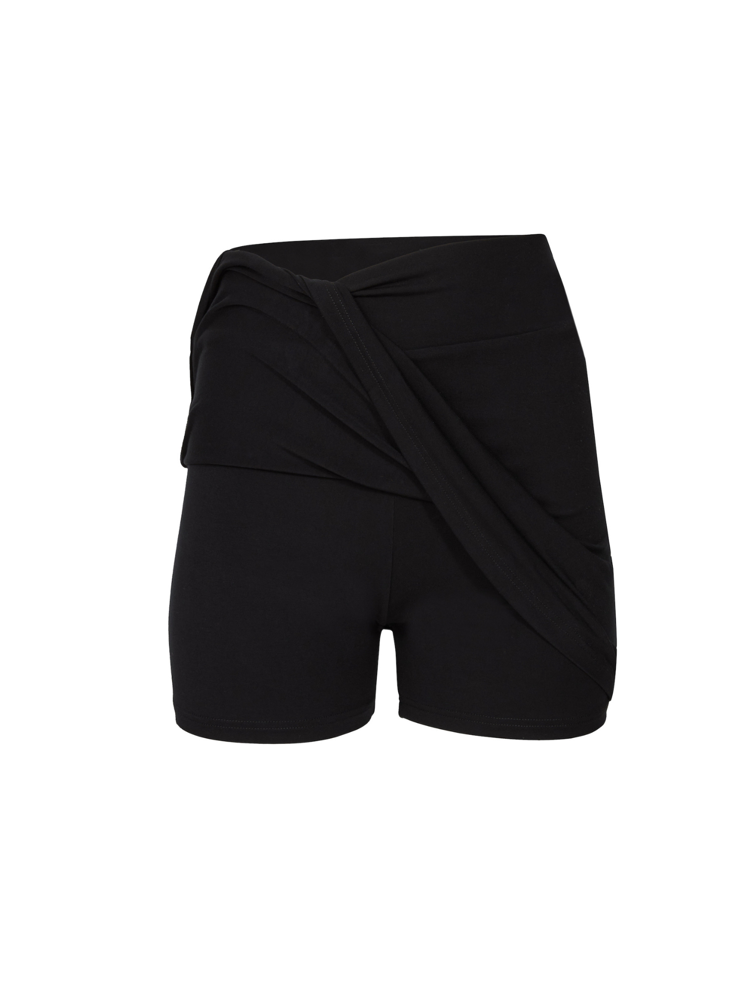 black women's skort, skirt with hidden bike shorts underneath, women's bamboo clothing