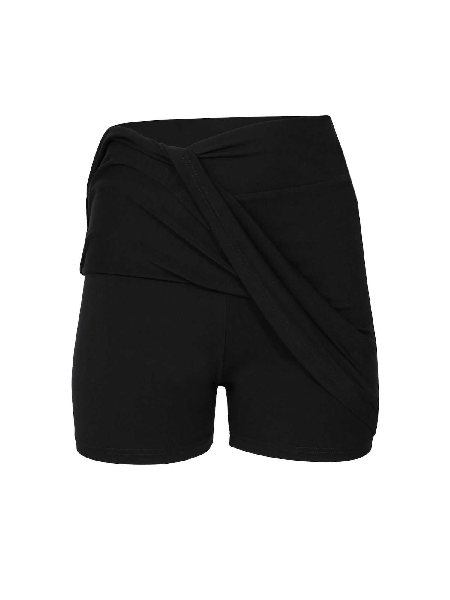 black women's skort, skirt with hidden bike shorts underneath, women's bamboo clothing