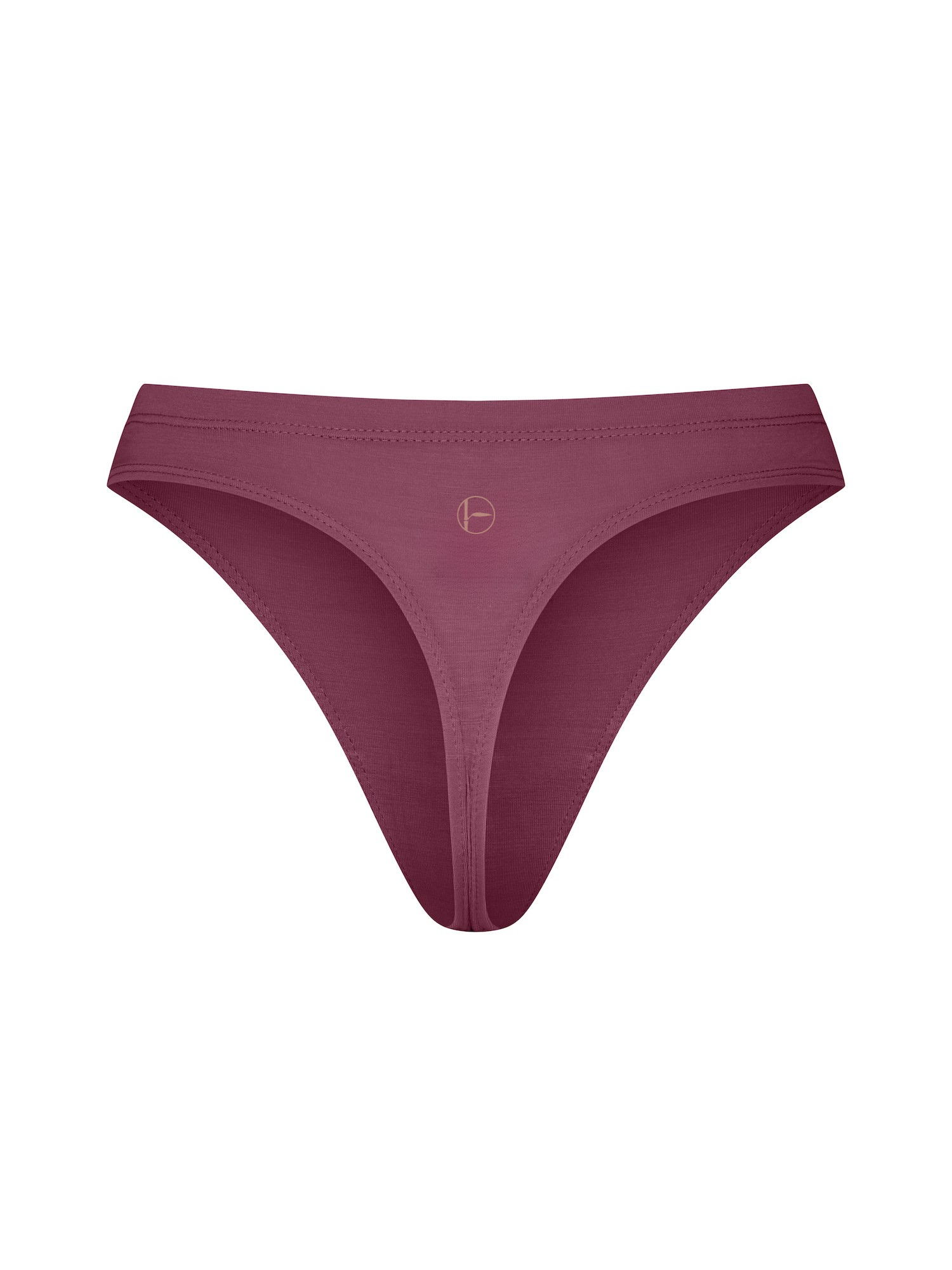 Bamboo Hip G-String - Aubergine