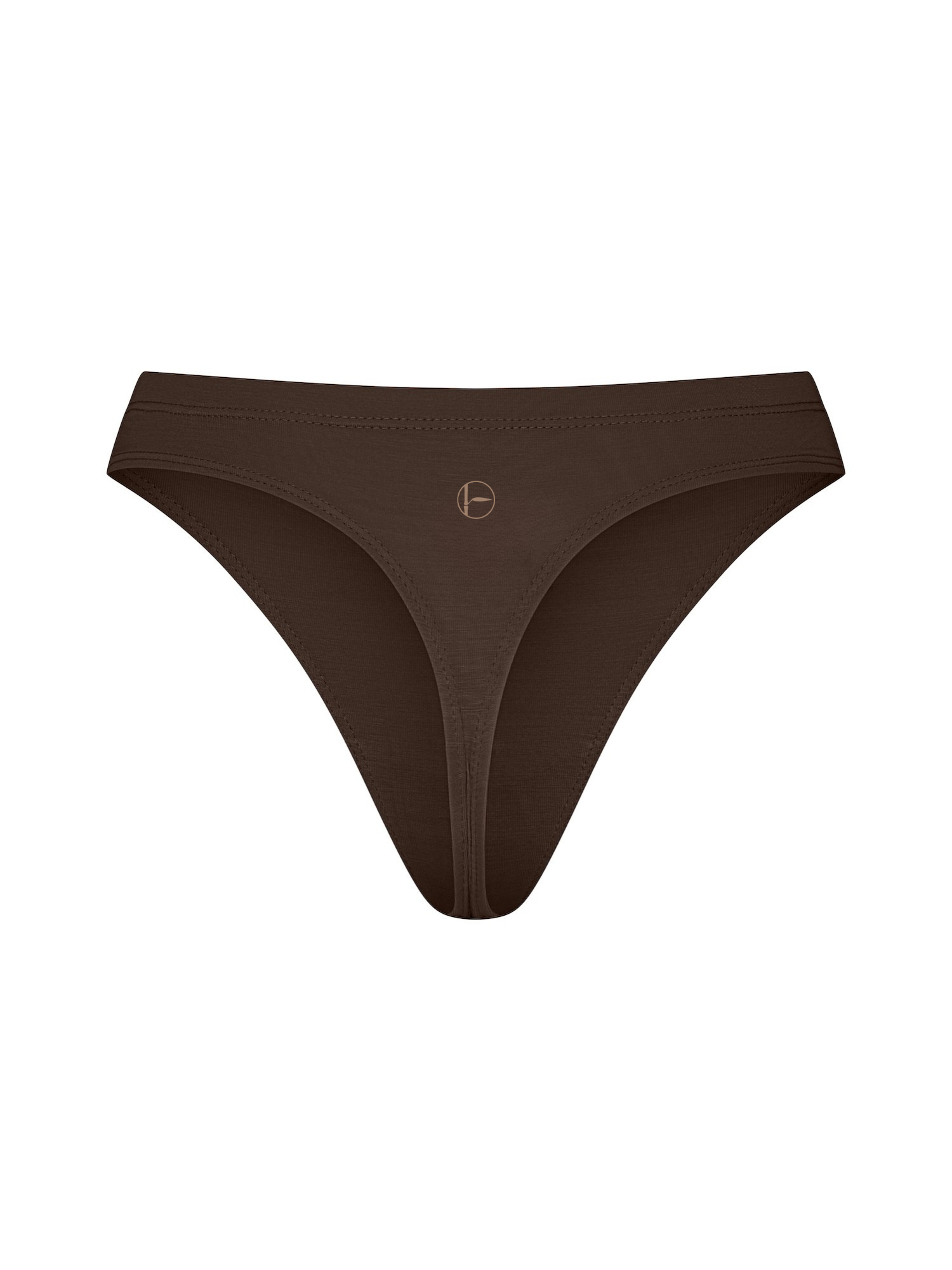 Cocoa brown hip g-string thong, women's bamboo clothing