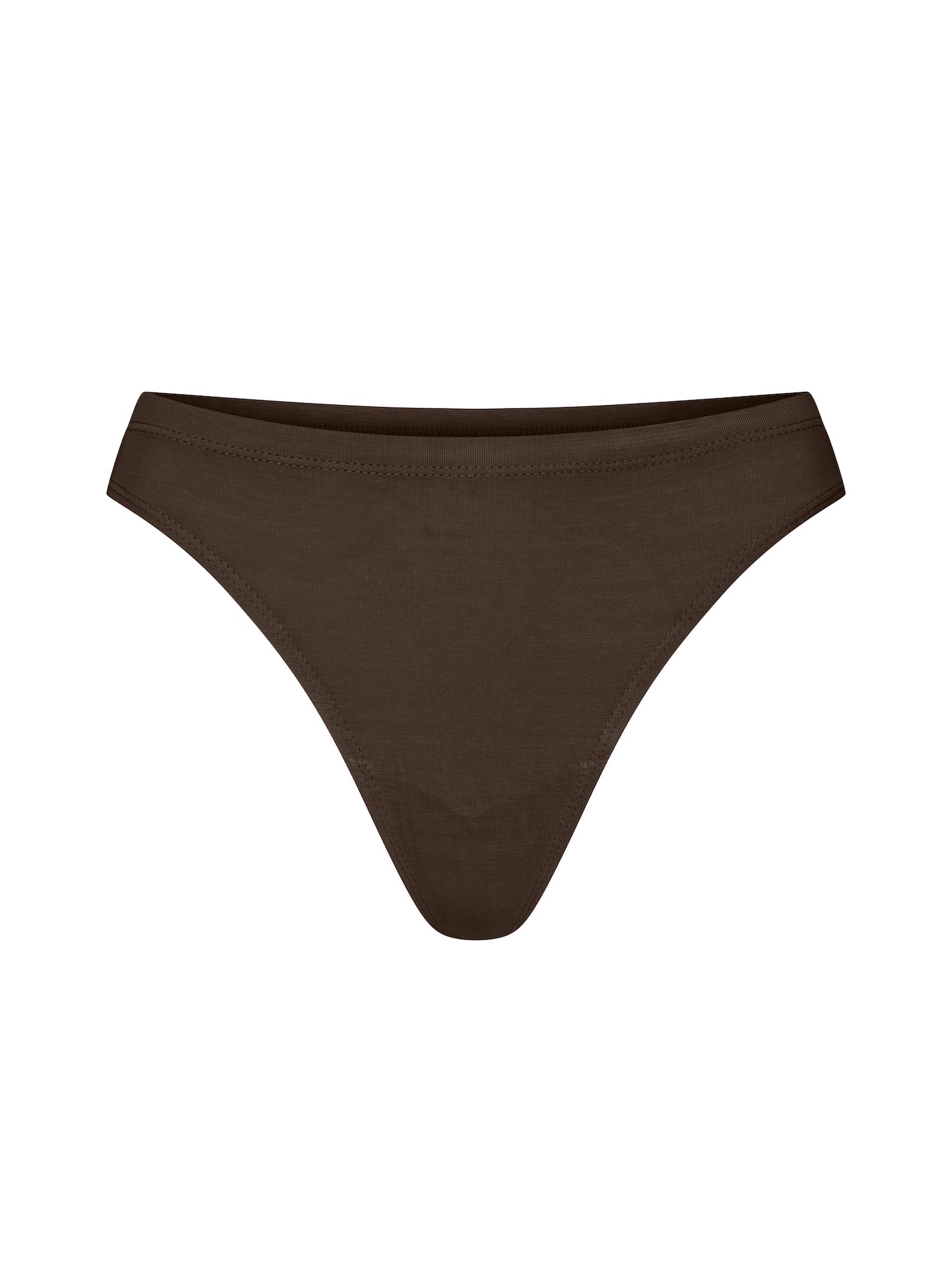 Cocoa brown hip g-string, women's bamboo clothing
