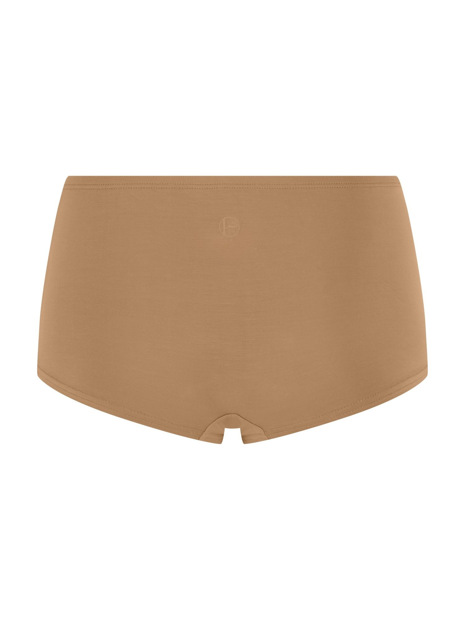 Toffee tan boyleg women's underpants on a white background