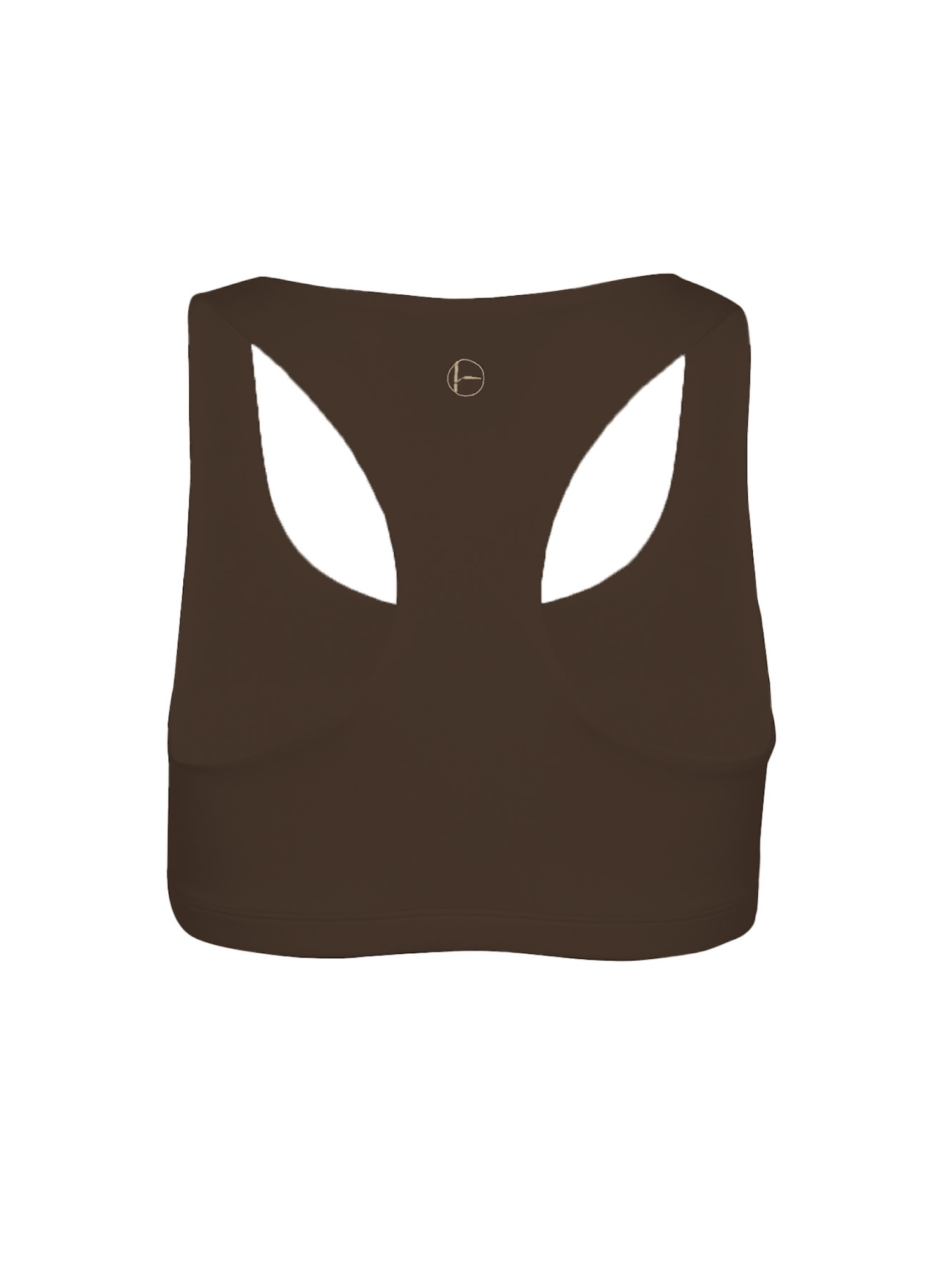 Bamboo Racer Back Bra - Cocoa