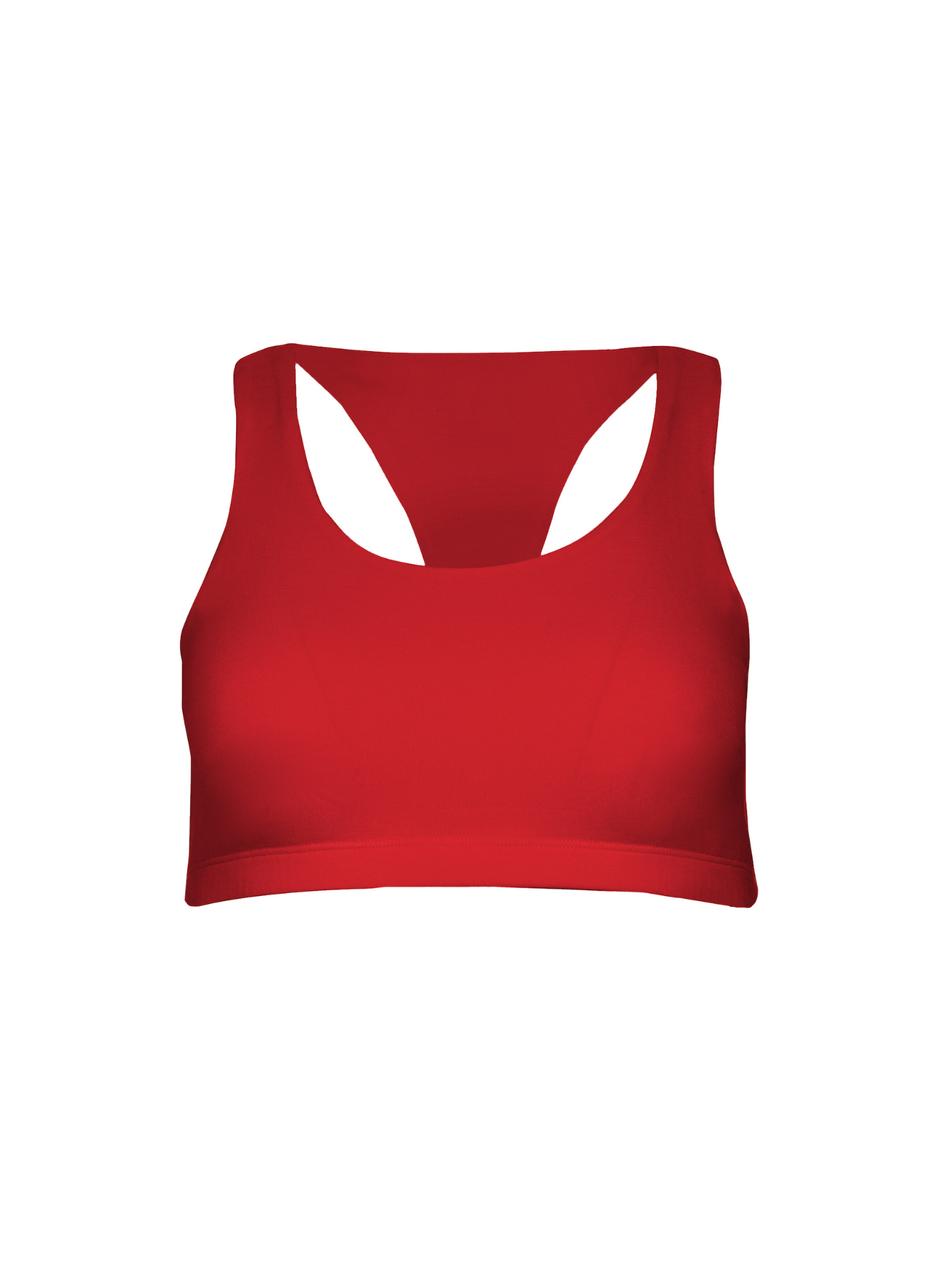 Bamboo Racer Back Bra - Chili Pepper