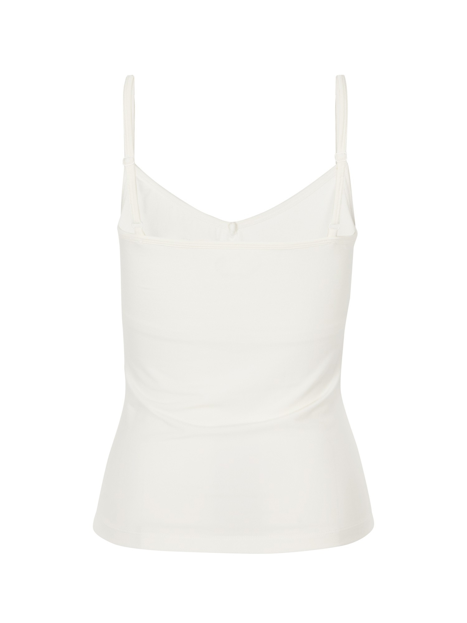 cream body singlet with in-built bralette, subtle v front and adjustable straps, women's bamboo clothing