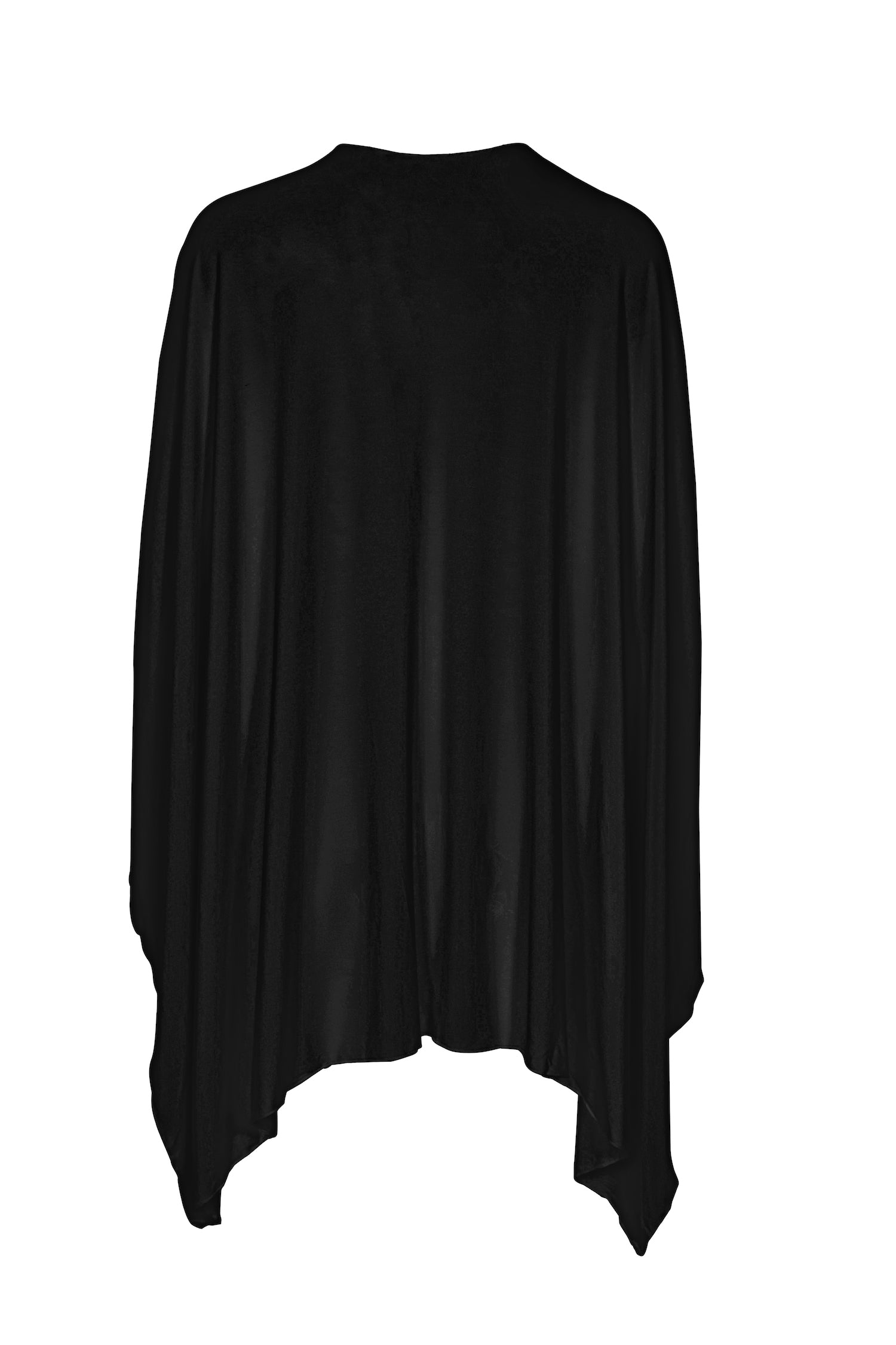 Black large shawl, nourishing wrap, women's bamboo clothing