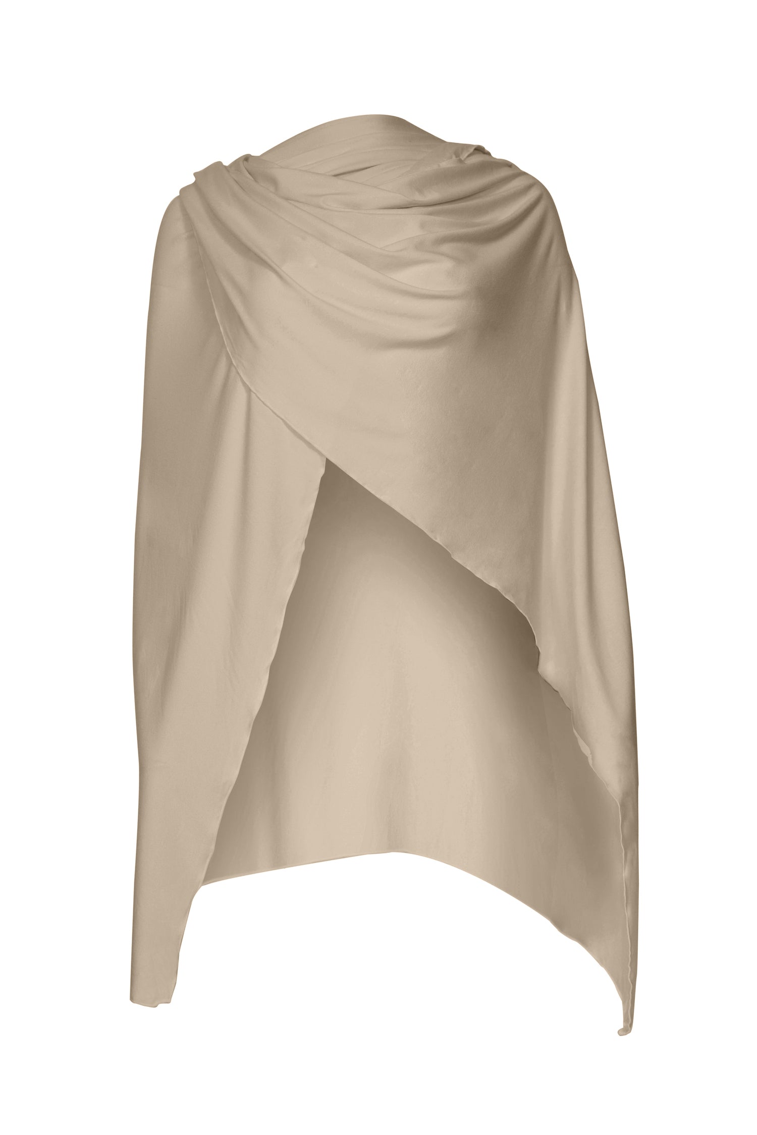 Light caramel brown large shawl, nourishing wrap, women's bamboo clothing