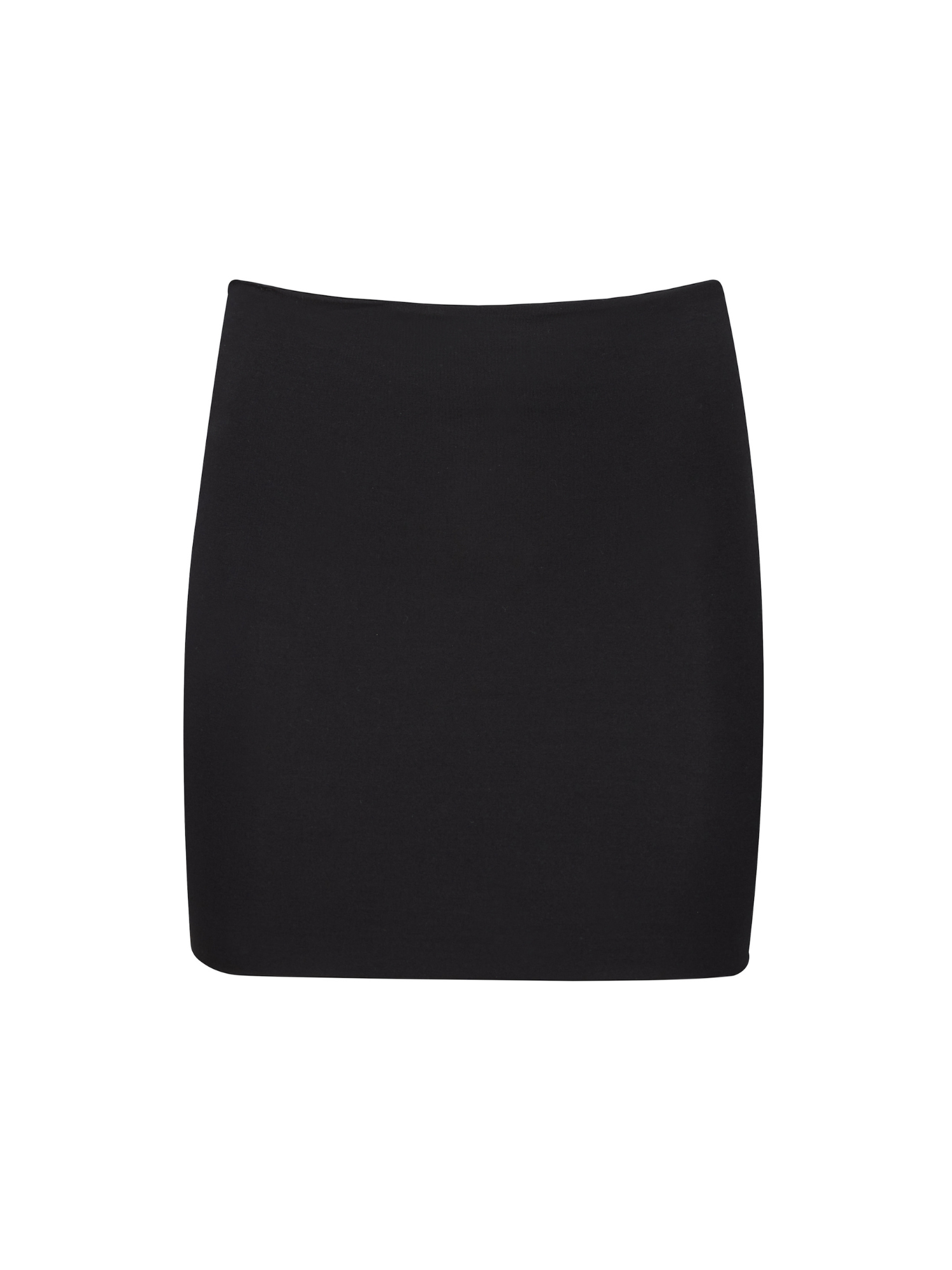 black boob tube mini skirt with supportive double layer fabric, women's bamboo clothing