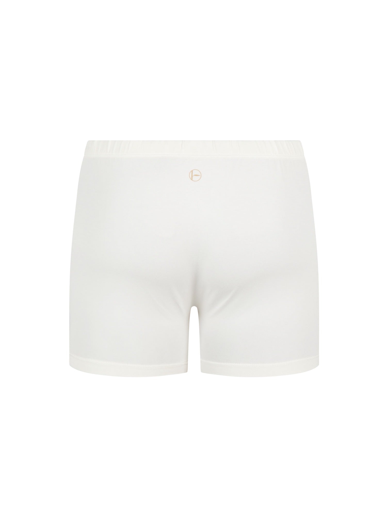 cream trunk style boxer shorts with a soft elasticated waistband and pouch detail stitching, men's bamboo underwear