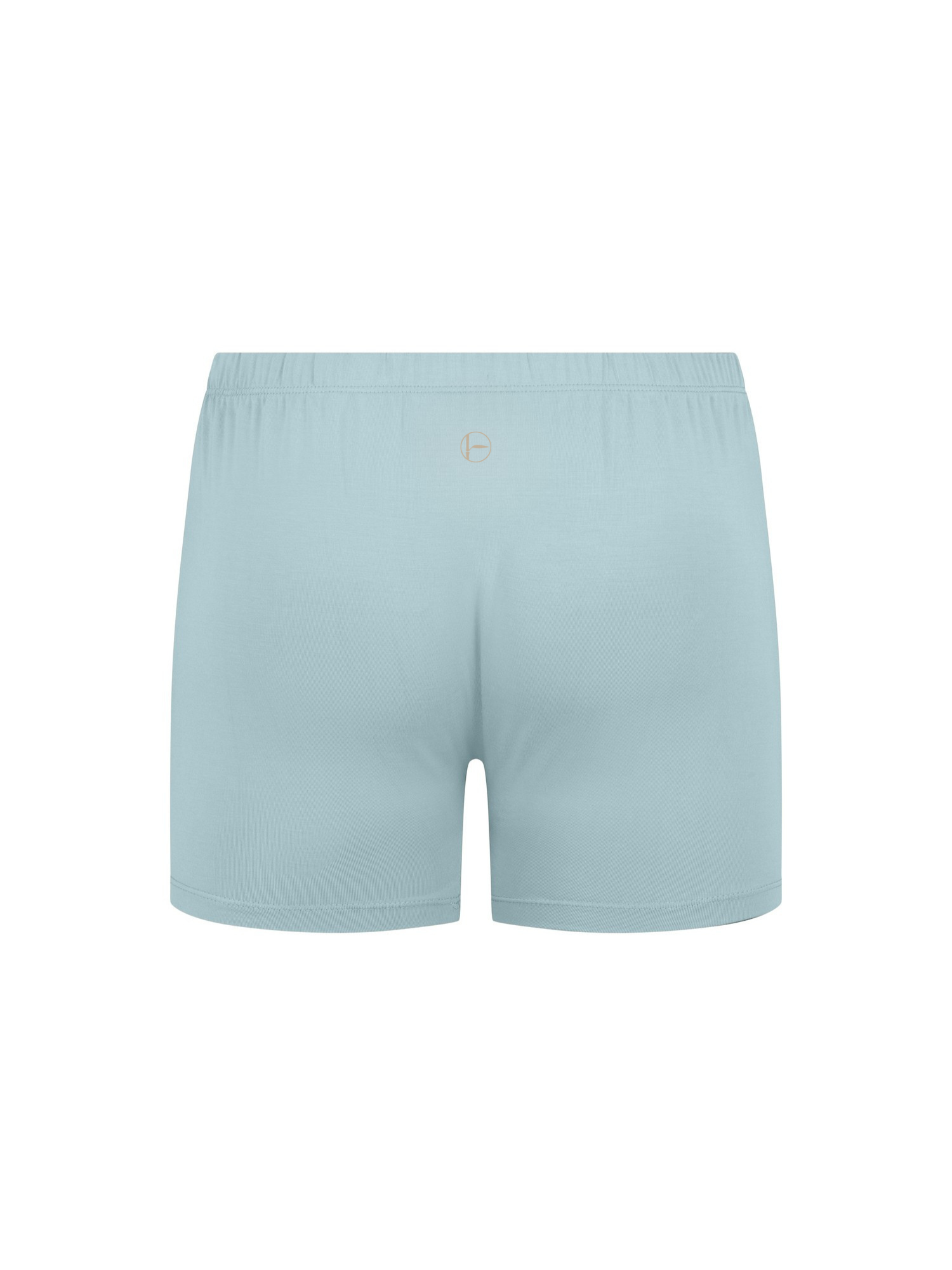 Light topaz blue men's boxer briefs on a white background