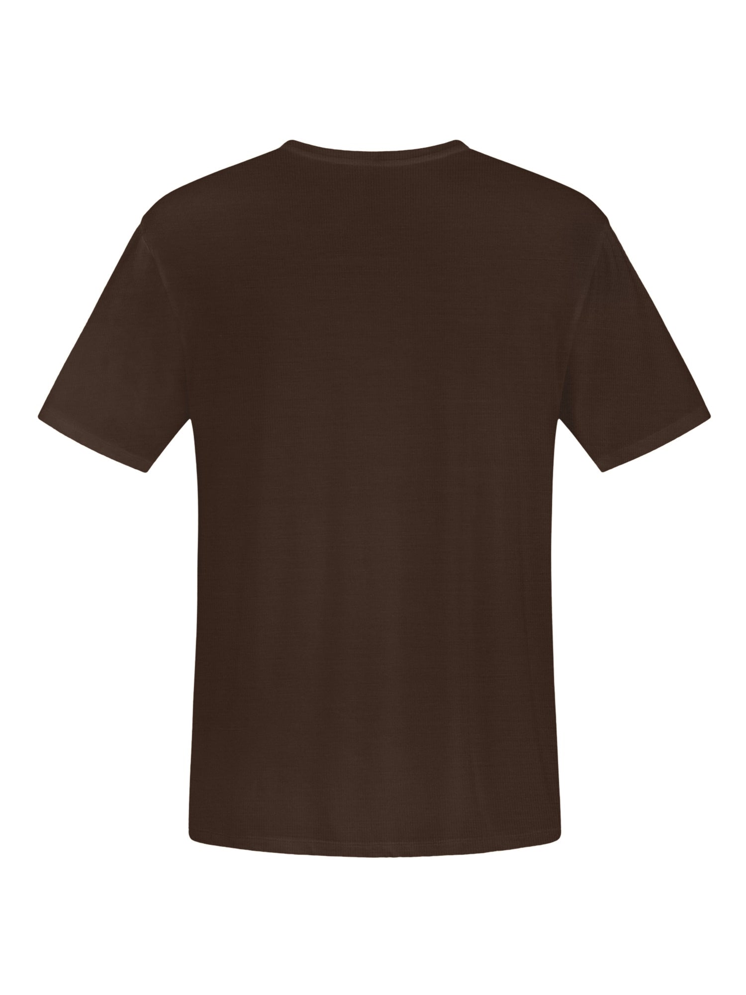 cocoa brown generous classic fit tee, soft neckband, crew neckline, short sleeve, men's bamboo clothing