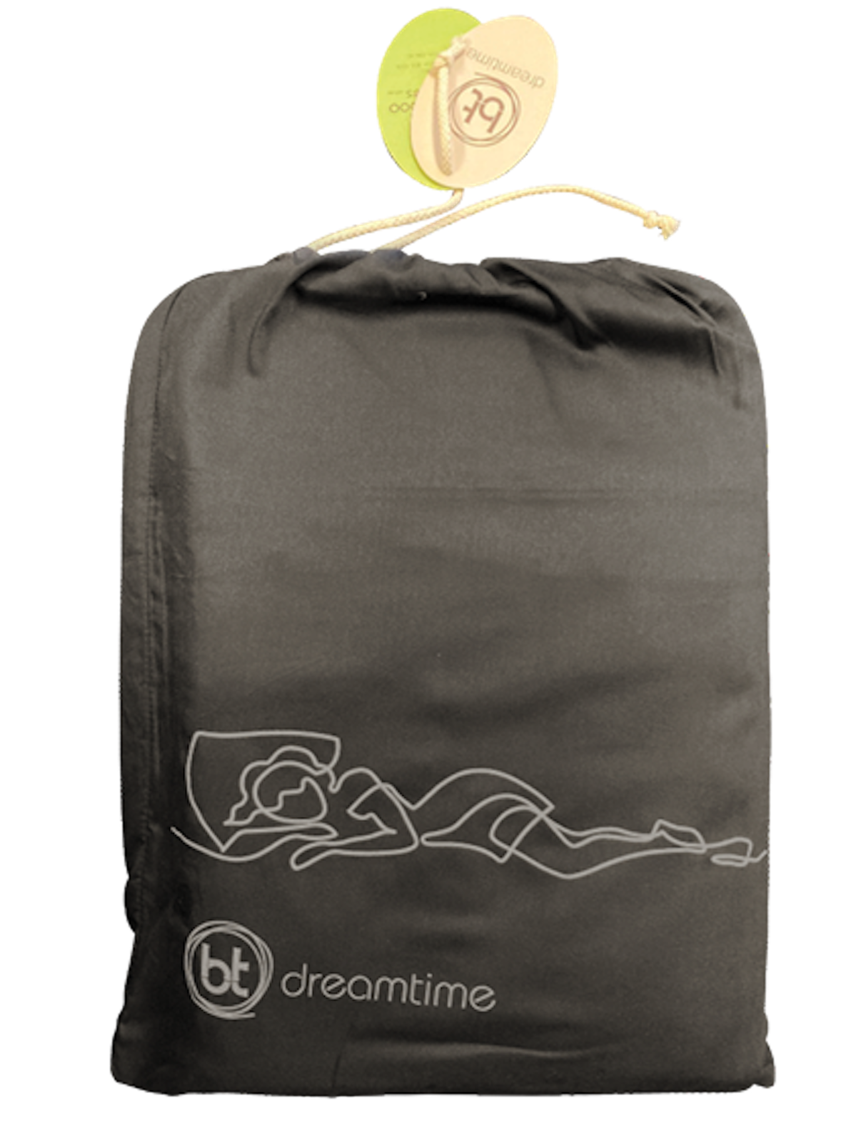 Bamboo king bed duvet cover in dark grey 'slate', bamboo bedding