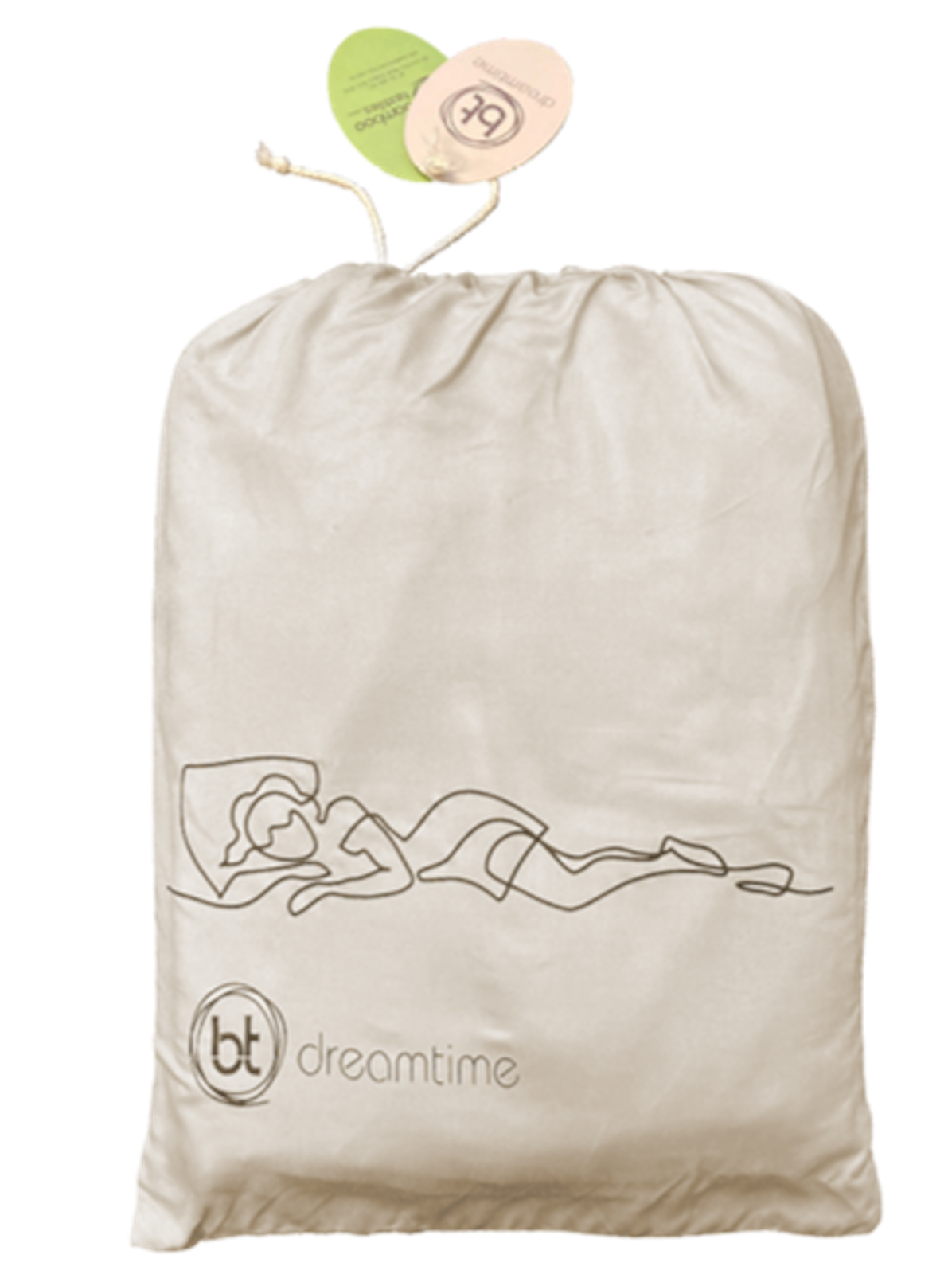 Bamboo Duvet Cover (King) - White/Macadamia