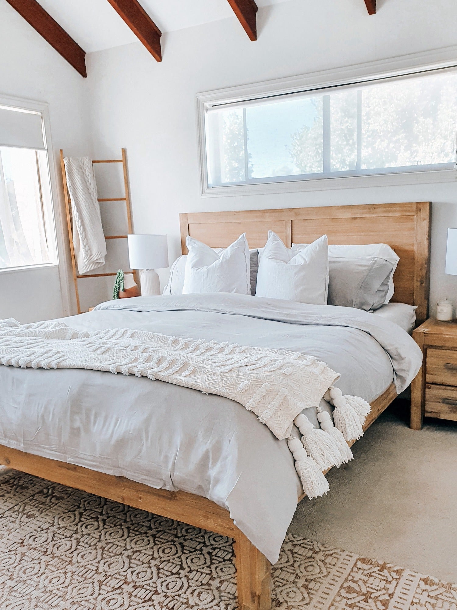 pillow slip set in 'artarctica' light grey, bamboo bedding