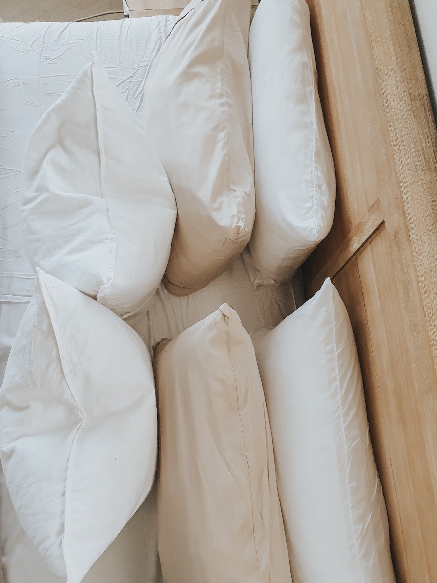 pillow slip set in macadamia, bamboo bedding