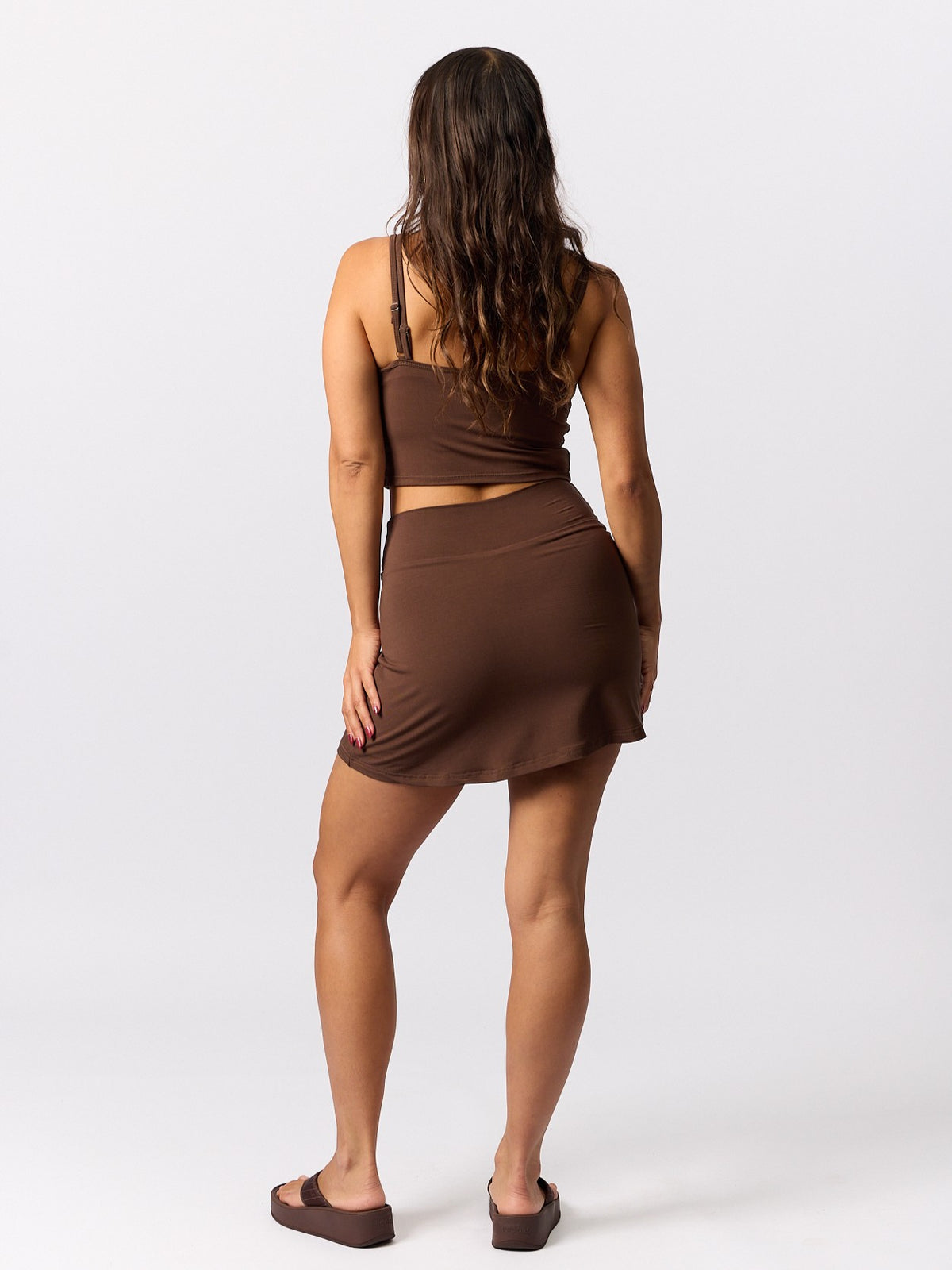 Bamboo Skort - Cocoa