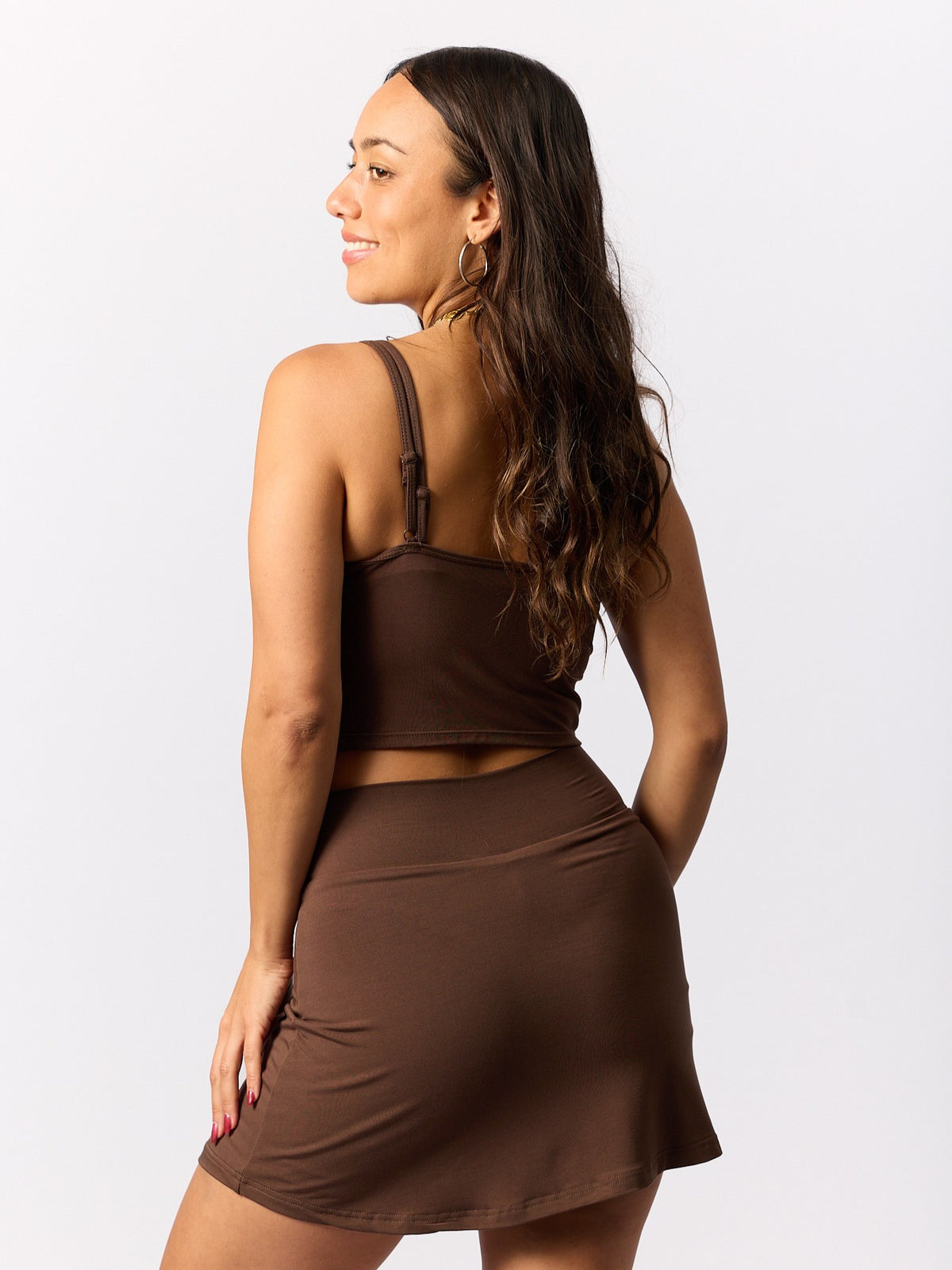 Bamboo Skort - Cocoa