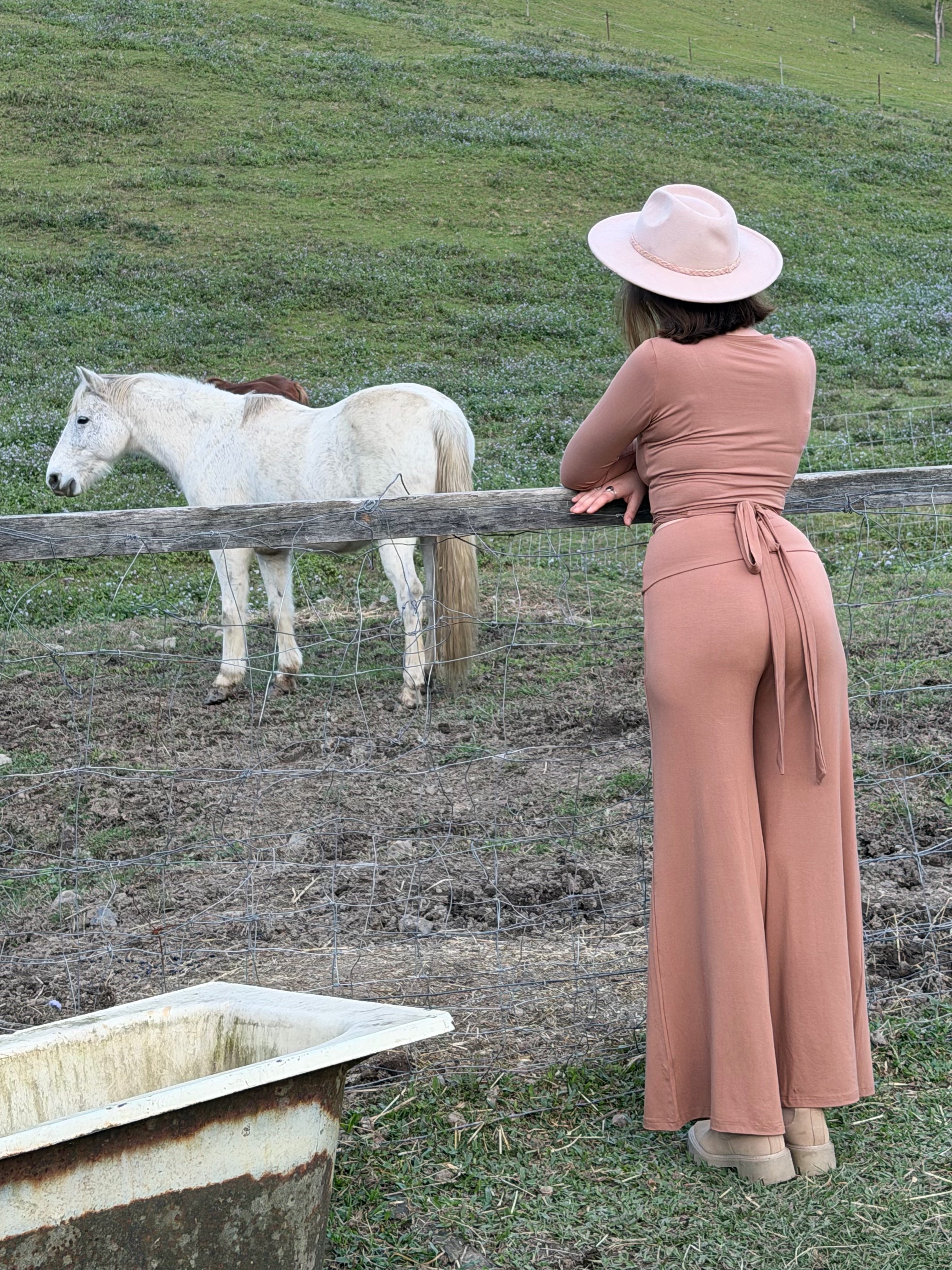 Bamboo Long Sleeve Ballet Wrap - Toffee