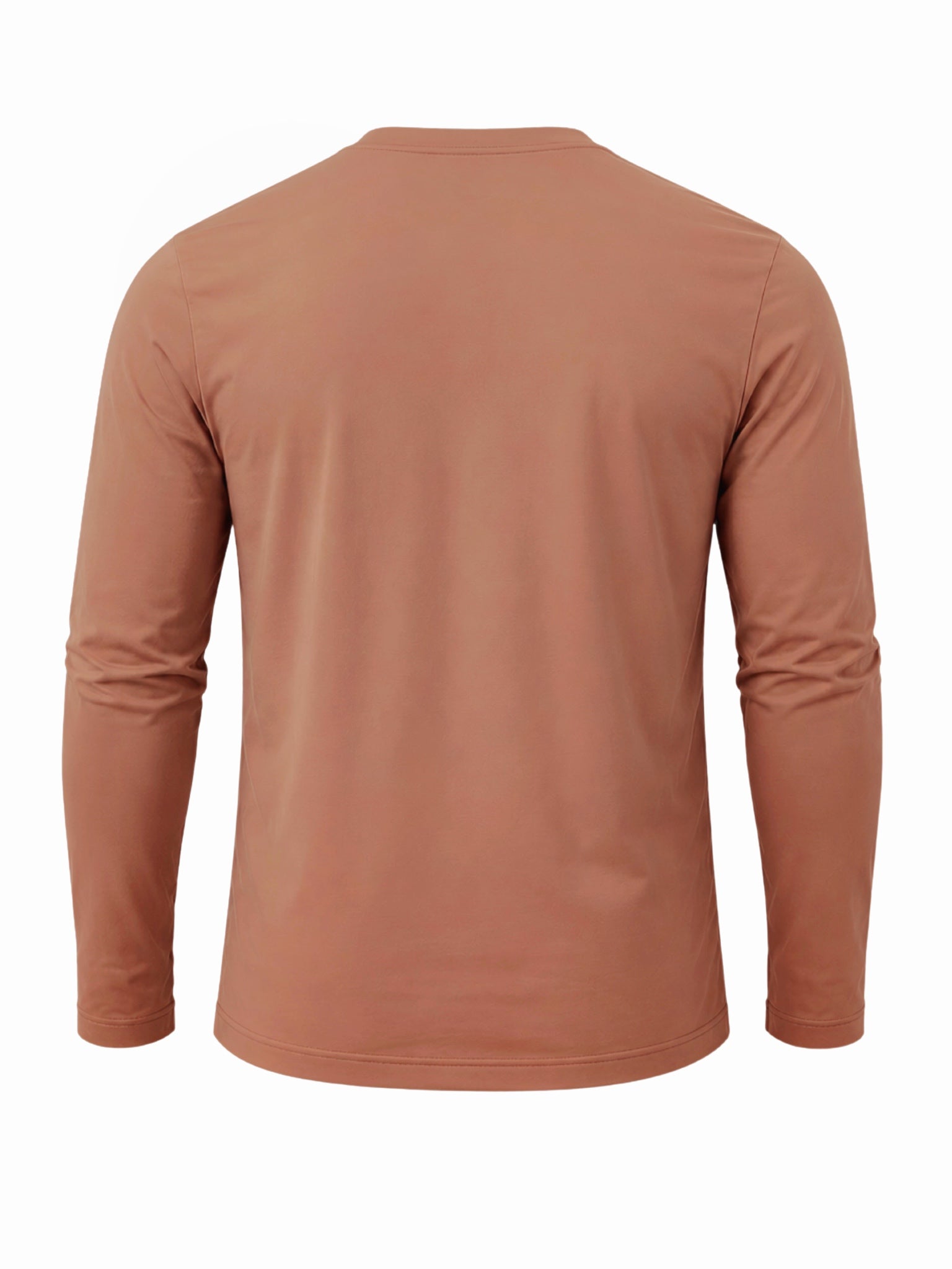 Bamboo Men's Long Sleeve Top - Toffee