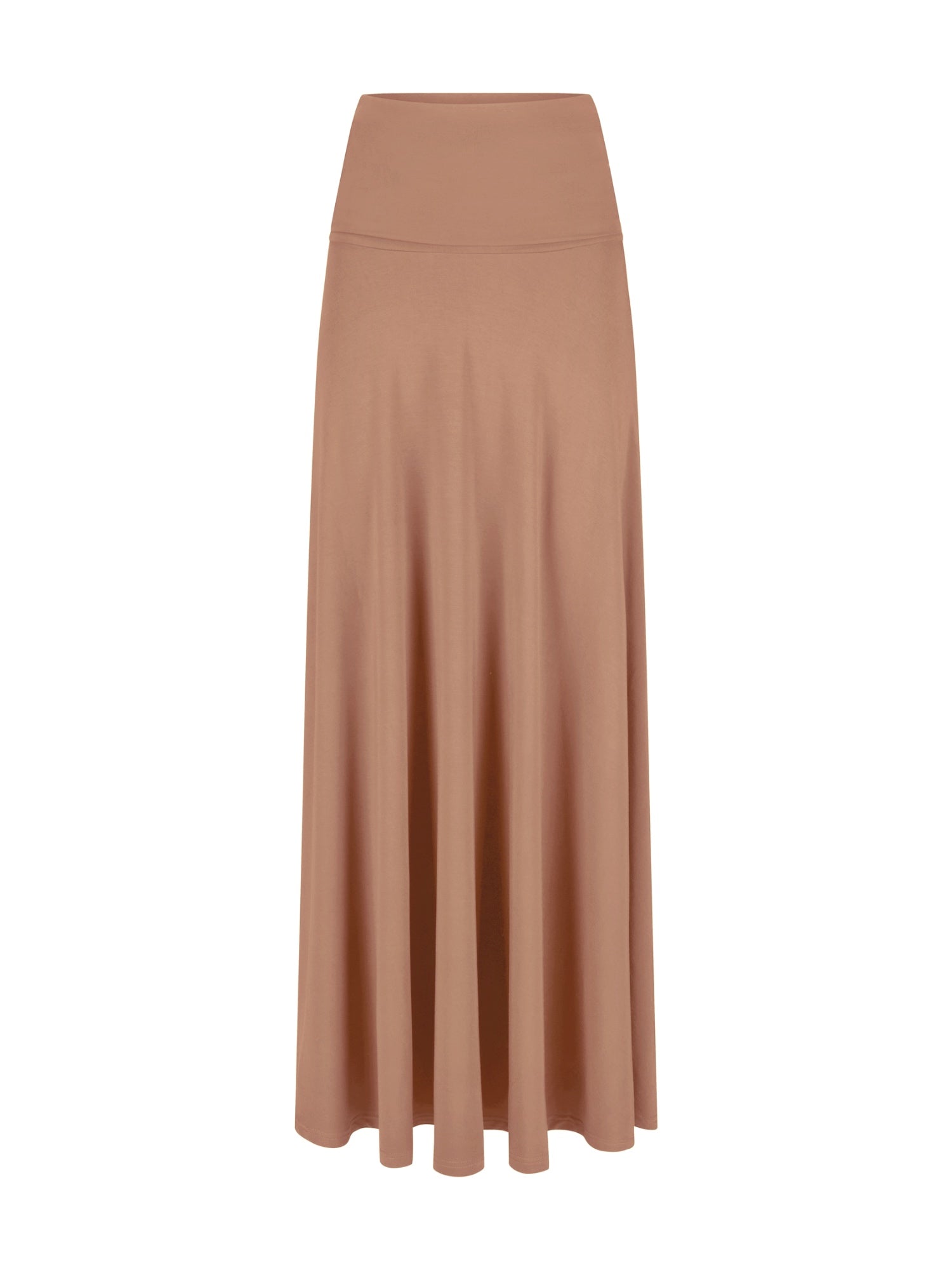 Bamboo Swishy Skirt Maxi - Toffee