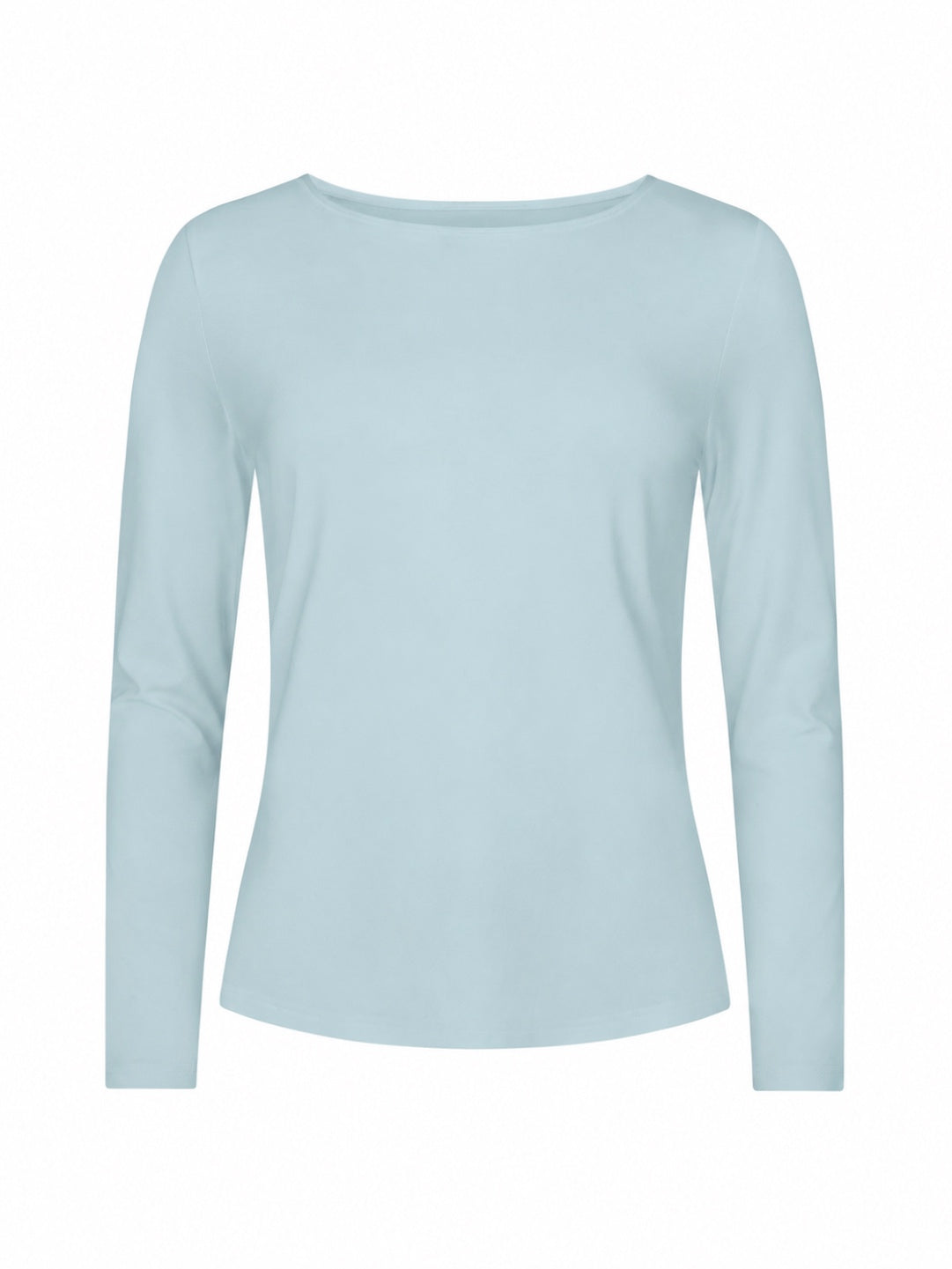 Bamboo Boat Neck Long Sleeve Tee - Topaz