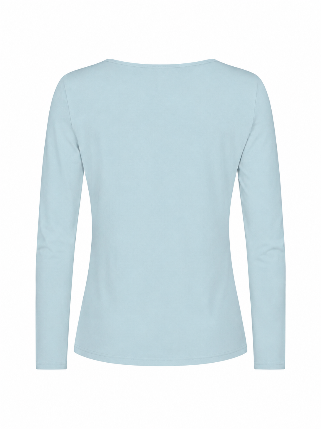 Bamboo Boat Neck Long Sleeve Tee - Topaz