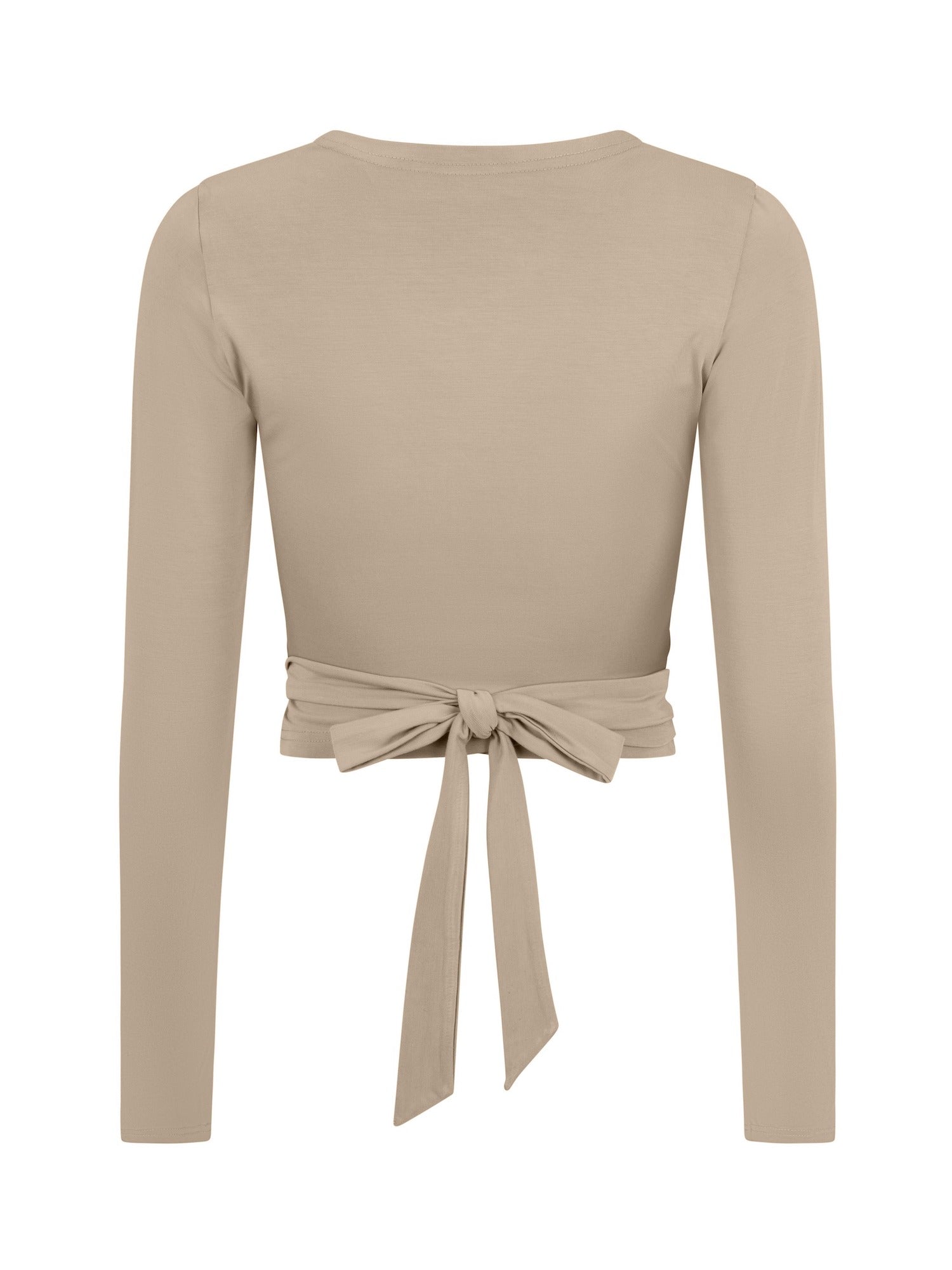 Caramel Bamboo Long Sleeve Ballet Wrap, Womens Bamboo Clothing
