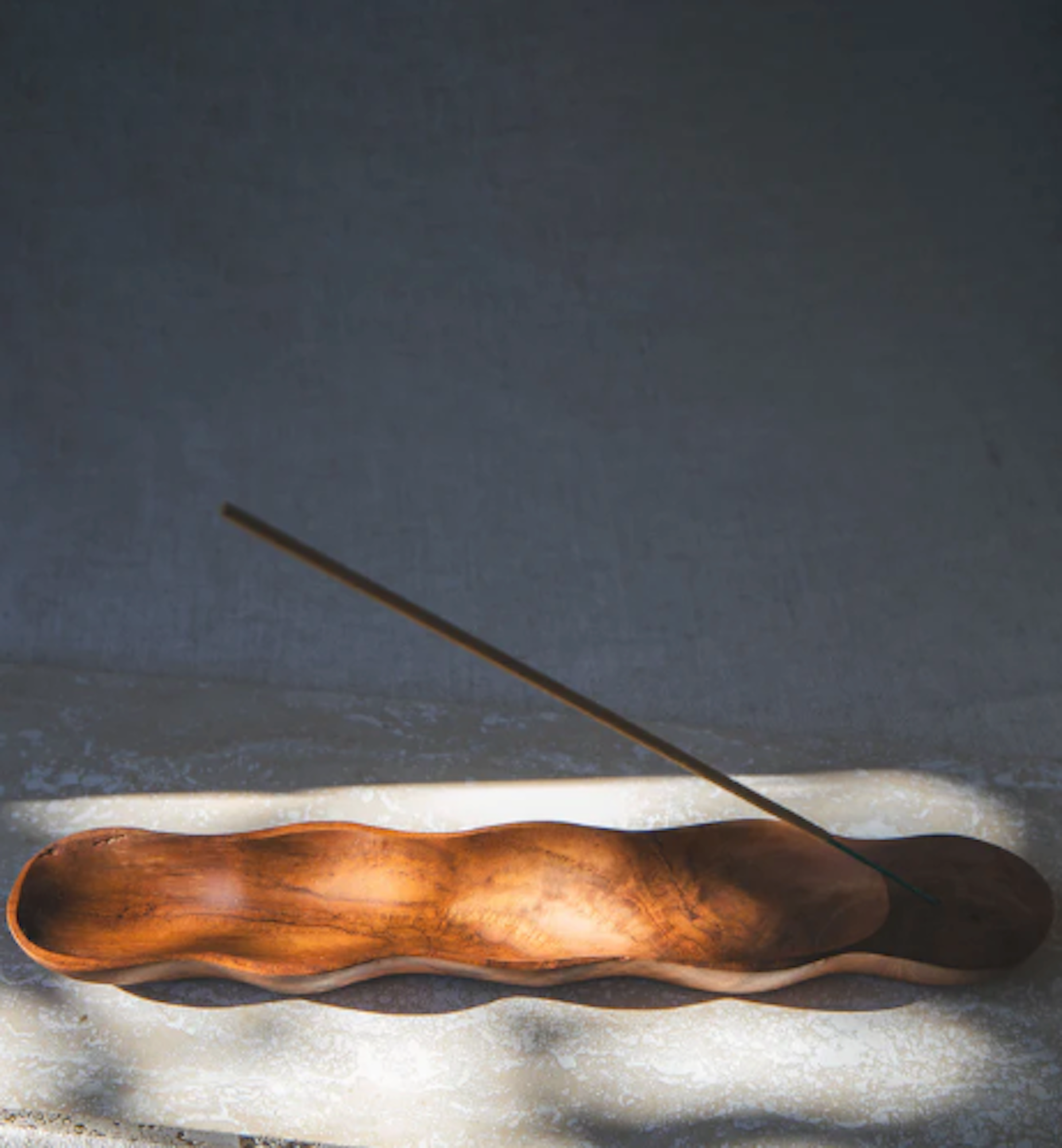 Seed Pod Teak Wood Incense Holder