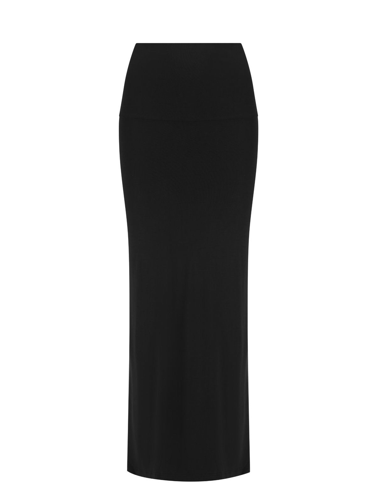 Black Bamboo pencil skirt on a white background