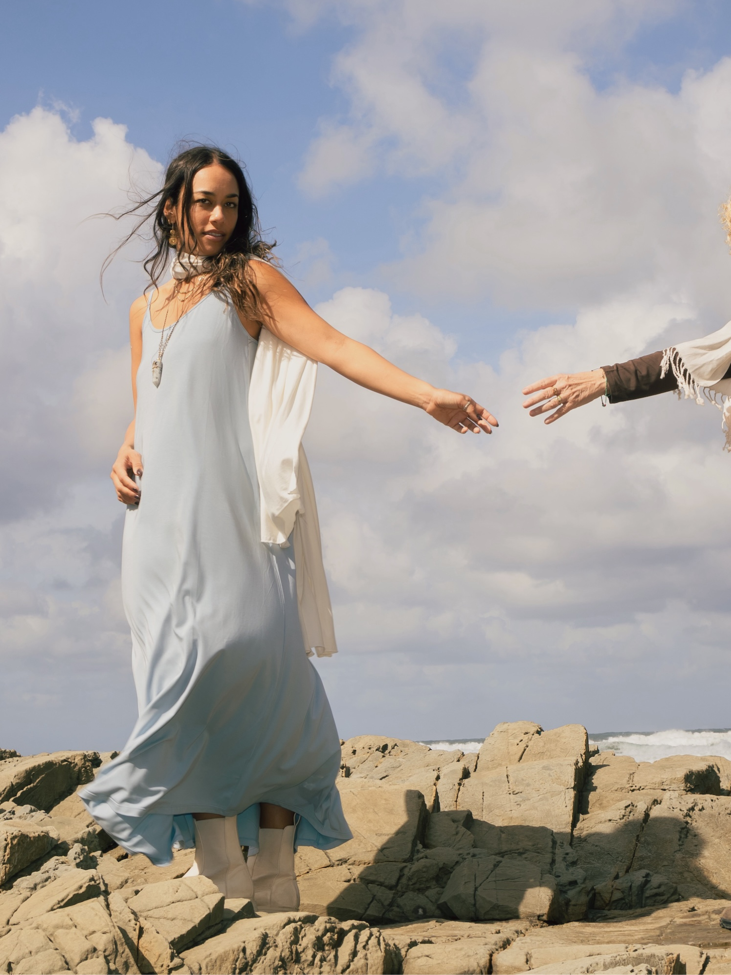 Bamboo Swing Maxi Dress - Topaz