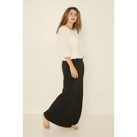 Bamboo Maxi Skirt - Black