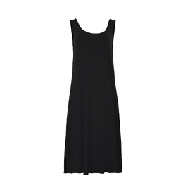 Bamboo A-Line Singlet Dress - Black