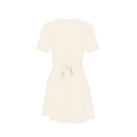 Bamboo Wrap Dress - Mini - Cream