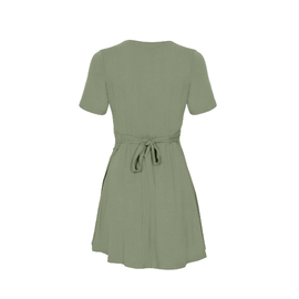 Bamboo Wrap Dress - Mini - Eucalyptus