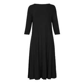 Bamboo Mid Sleeve 3/4 Dress - Black