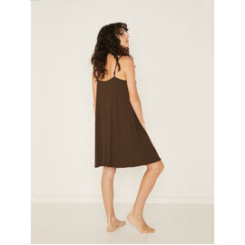 Bamboo Swing Dress - Cocoa