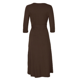 Bamboo Wrap Dress - Midi - Cocoa