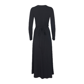 Bamboo Wrap Dress - Maxi - Black