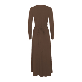 Bamboo Wrap Dress - Maxi - Cocoa