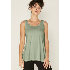 Bamboo A-Line Singlet - Eucalyptus