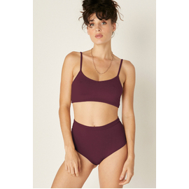 Bamboo Bridgette Jones Knickers - Aubergine