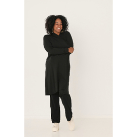 Bamboo Long Cardigan - Black